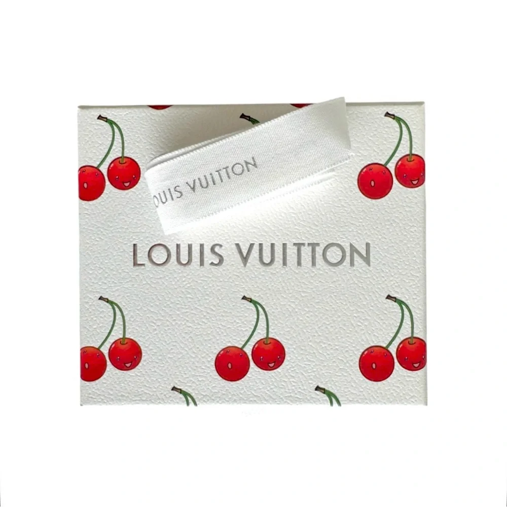 🆕🍒LV x MURAKAMI 20th Anniversary Commemorative Cherry Motif Box + White Ribbon
